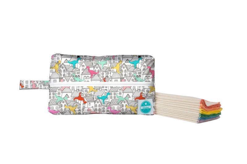 Luludew Wipe Bag & Wipes Set