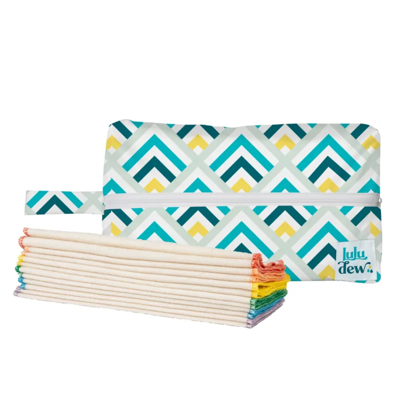 Luludew Wipe Bag & Wipes Set