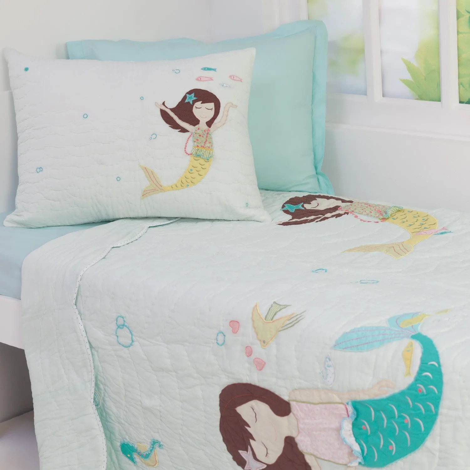 Magical Mermaids Kids Bedding Set <br> With Free Personalisation, Ages 3 to 15