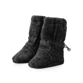 Mamalila Newborn Wool Booties - Anthracite