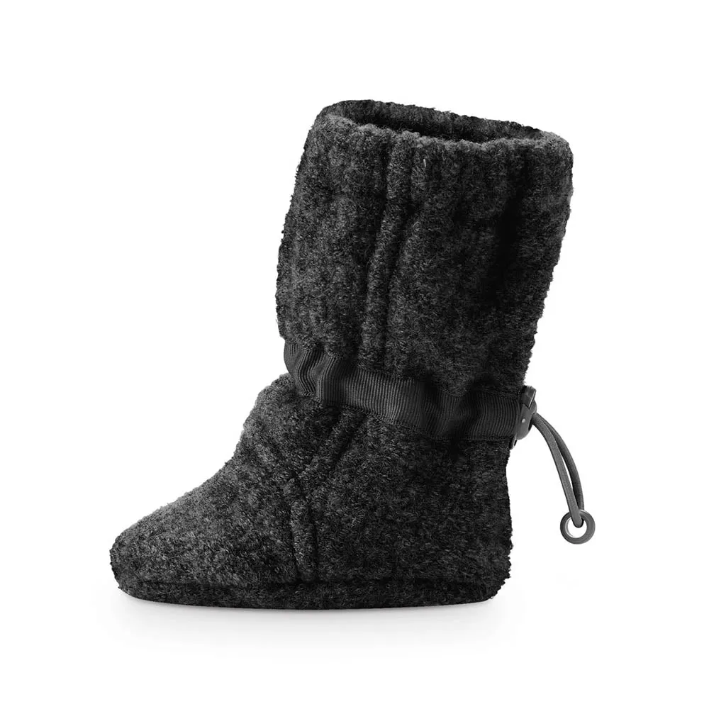 Mamalila Newborn Wool Booties - Anthracite