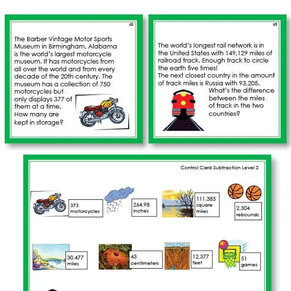 Math Word Problems for Subtraction Level 2