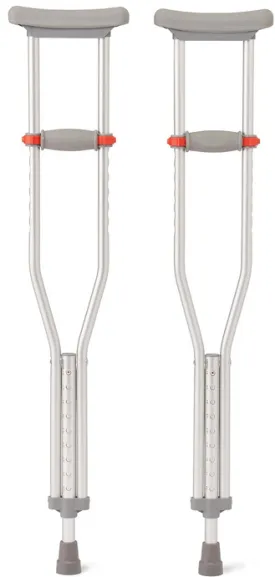 Medline Aluminum Red Dot Guradian Crutches