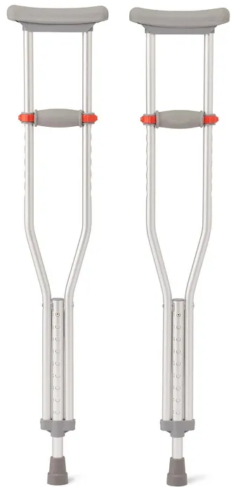 Medline Aluminum Red Dot Guradian Crutches