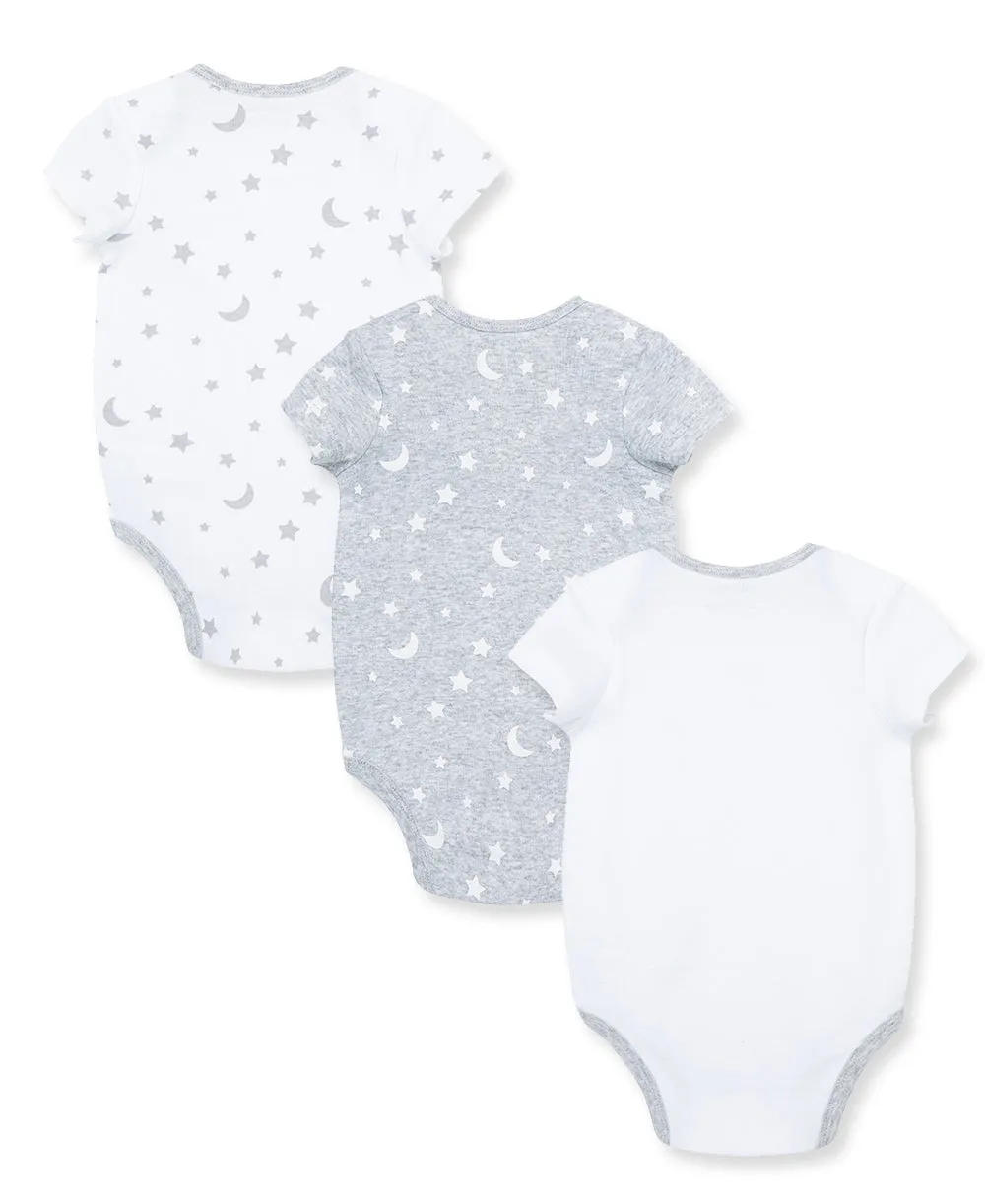 Moon & Stars 3-Pack Bodysuits