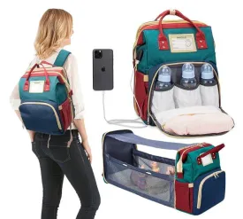 New Diaper Bag Backpack With Bed Changing Station