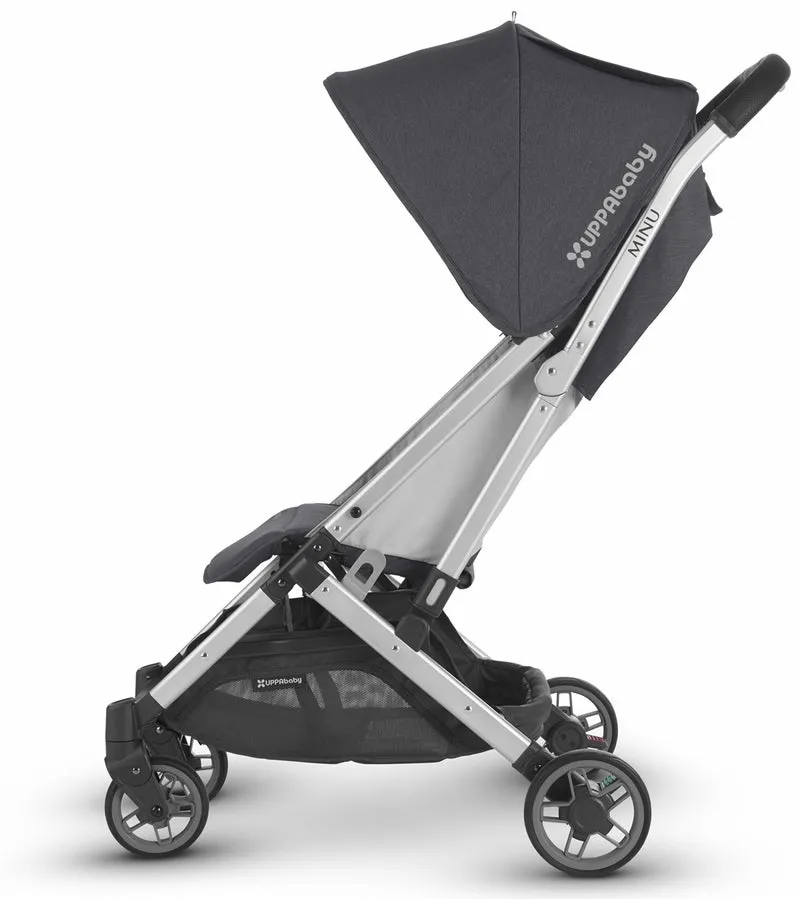 (Open Box - NEW) UPPAbaby Minu Stroller - Jordan (Charcoal Melange/Silver/Black Leather)