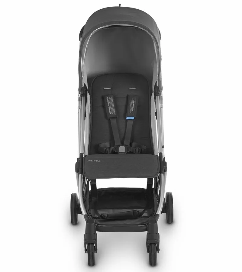 (Open Box - NEW) UPPAbaby Minu Stroller - Jordan (Charcoal Melange/Silver/Black Leather)