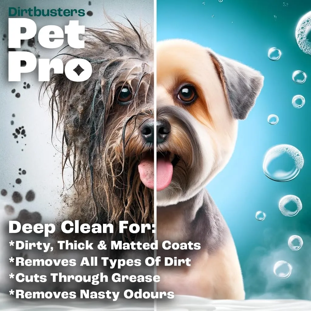 Pet Pro Dog Shampoo (2L) Sensitive Skin, Deep Cleaning Professional Dog Grooming & Puppy Shampoo