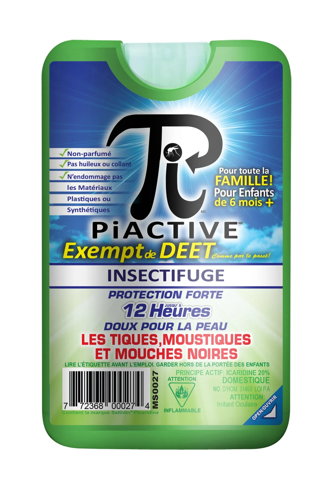 PiACTIVE: Deet Free Insect Repellent