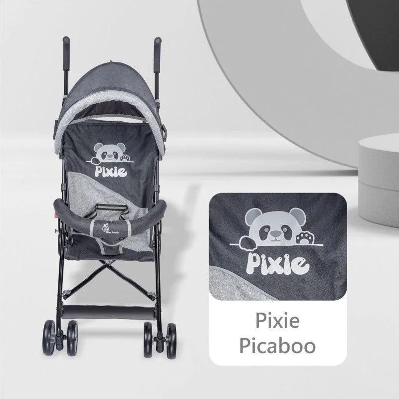 Pixie Buggy Stroller - Easy to Fold & Store, UV Sun Protection Canopy, Rear Brakes, Storage bag