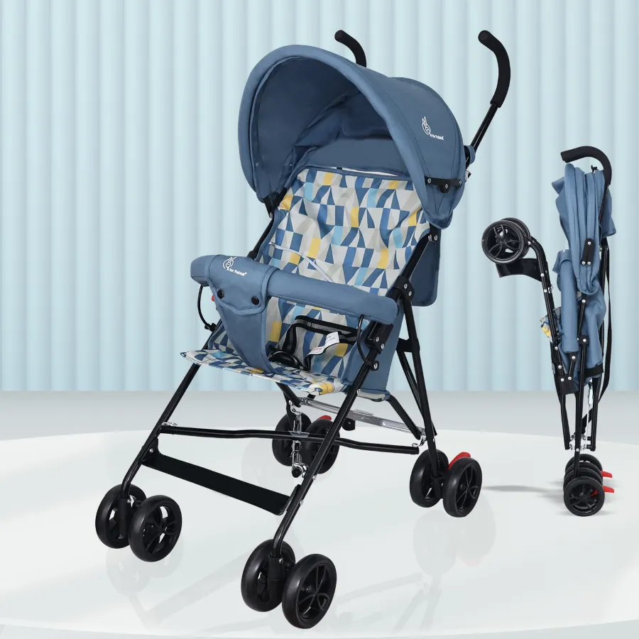 Pixie Buggy Stroller - Easy to Fold & Store, UV Sun Protection Canopy, Rear Brakes, Storage bag