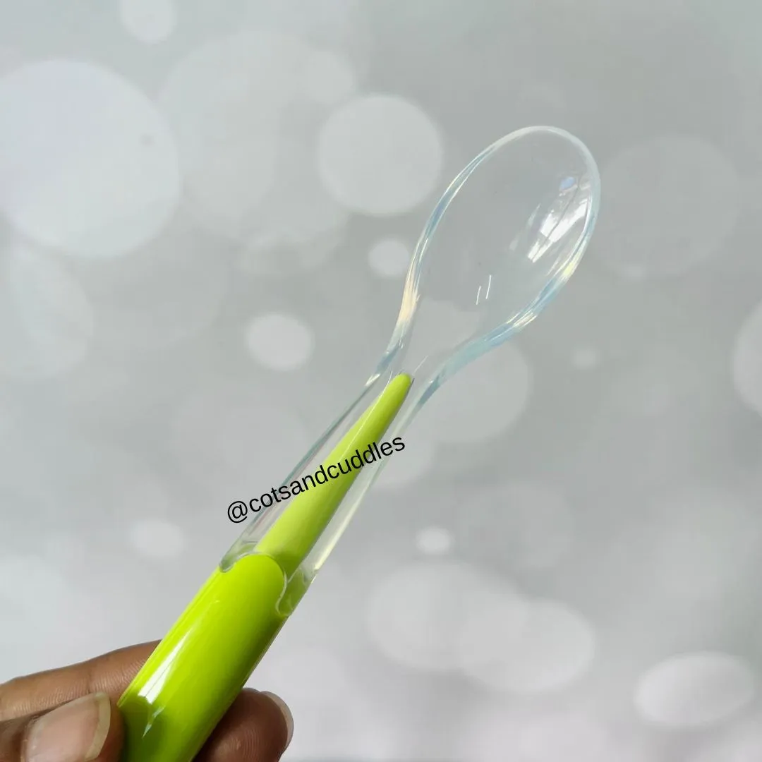 Portable Baby Silicone Gel Spoon with Storage Box