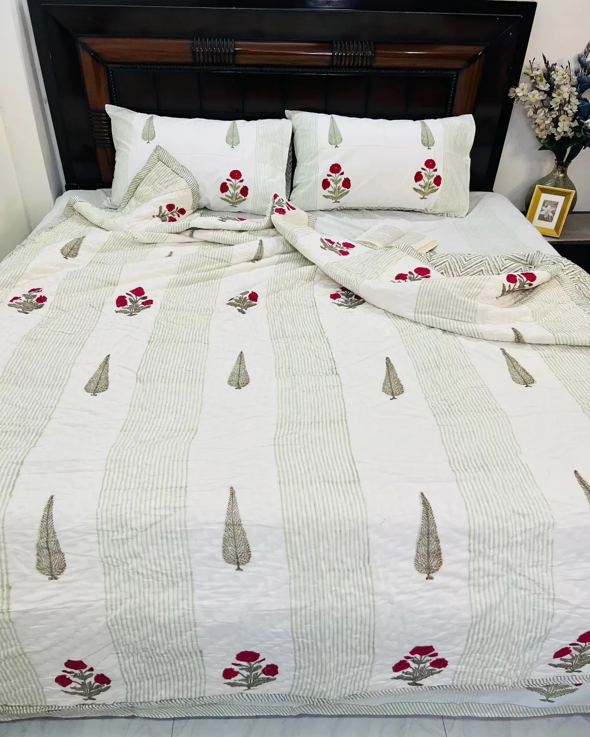 Rajputana Bloom Quilt Bedding Set