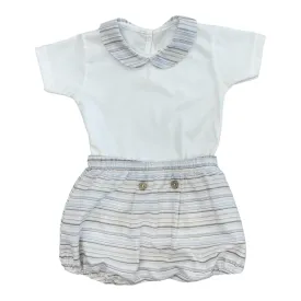 Rapife - 2 piece outfit, top and stripe short pants