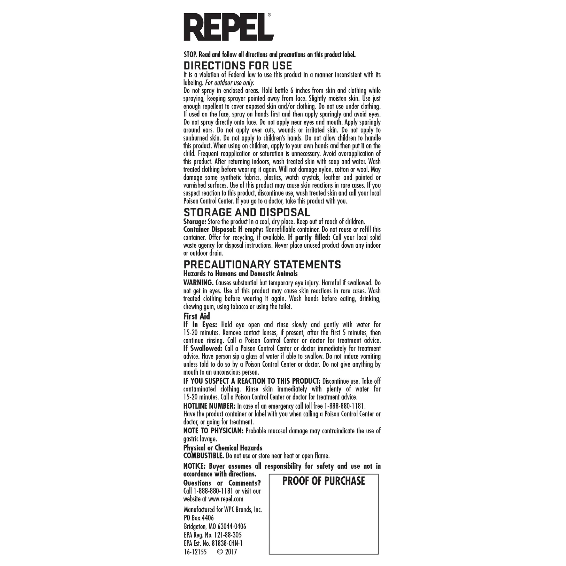 Repel - Insect Repellent, Sportsmen Max Formula