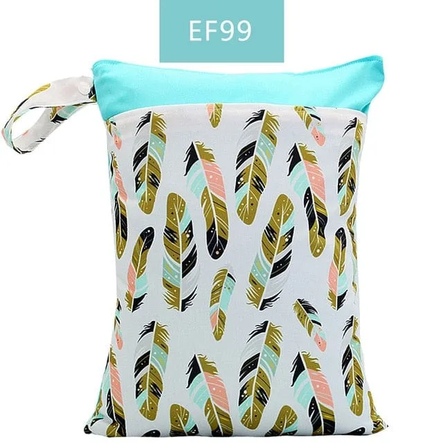 Reusable Waterproof Cloth Diaper Wet Bag 30x40cm - Eco-Friendly