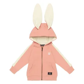 Rock Your Baby Pink Bunny Ears Baby Hoodie