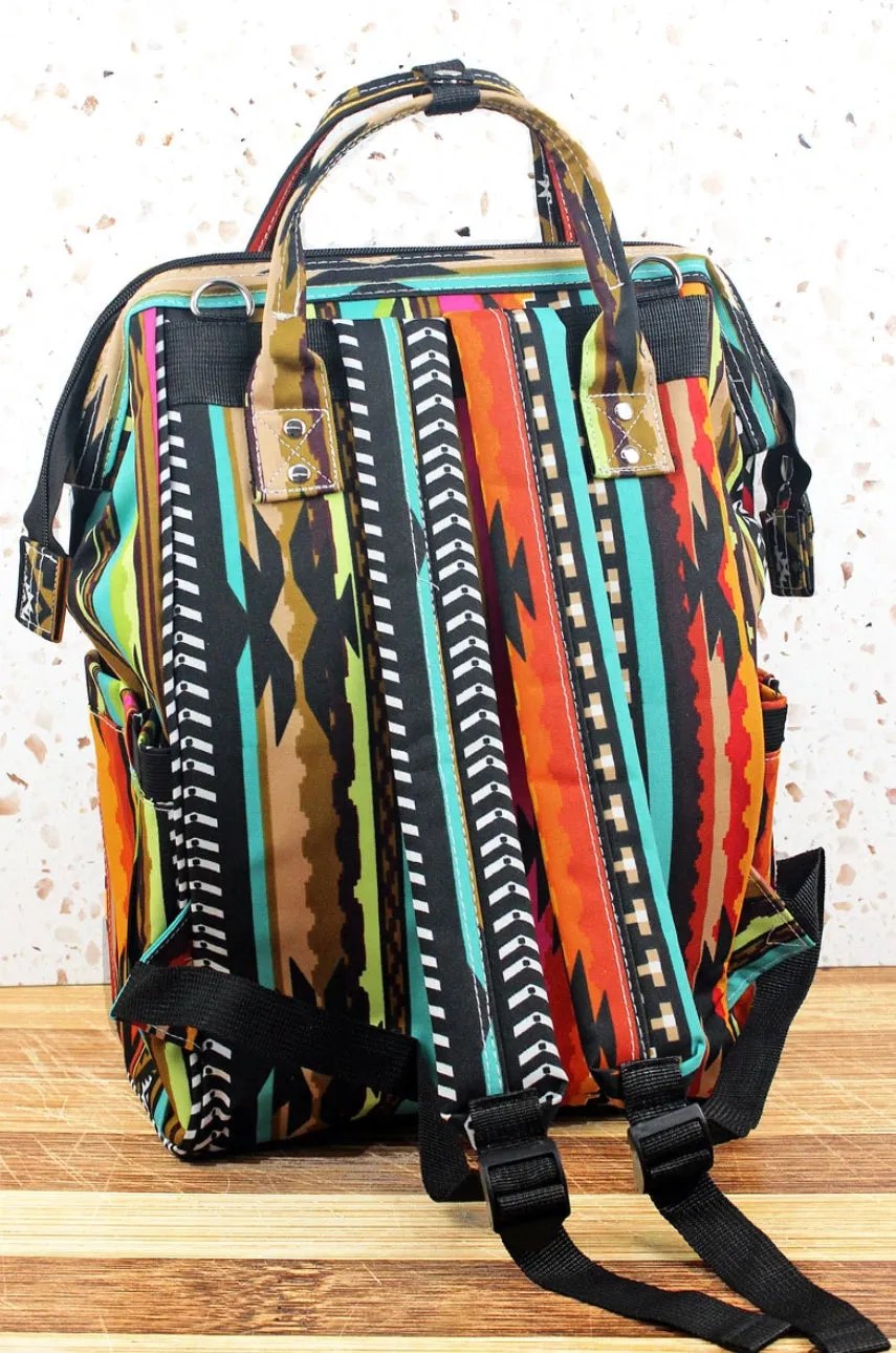 San Jose Western Tribal Diaper Bag Back Pack NGIL Brand