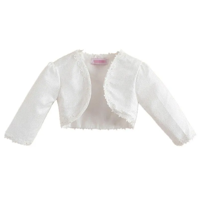 Shrug Shoulder Laced Cardigan