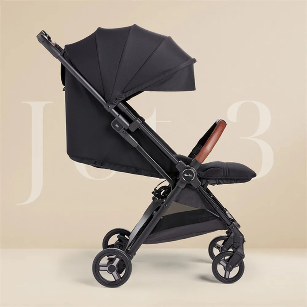 Silver Cross Jet 3 Super Compact Stroller - Black