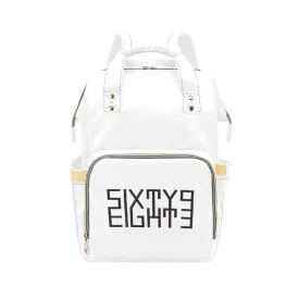 Sixty Eight 93 Logo Black White Multi-Function BackPack