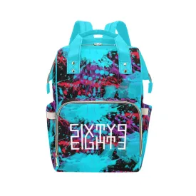 Sixty Eight 93 Logo White Splatter 1.2 Multi-Function BackPack