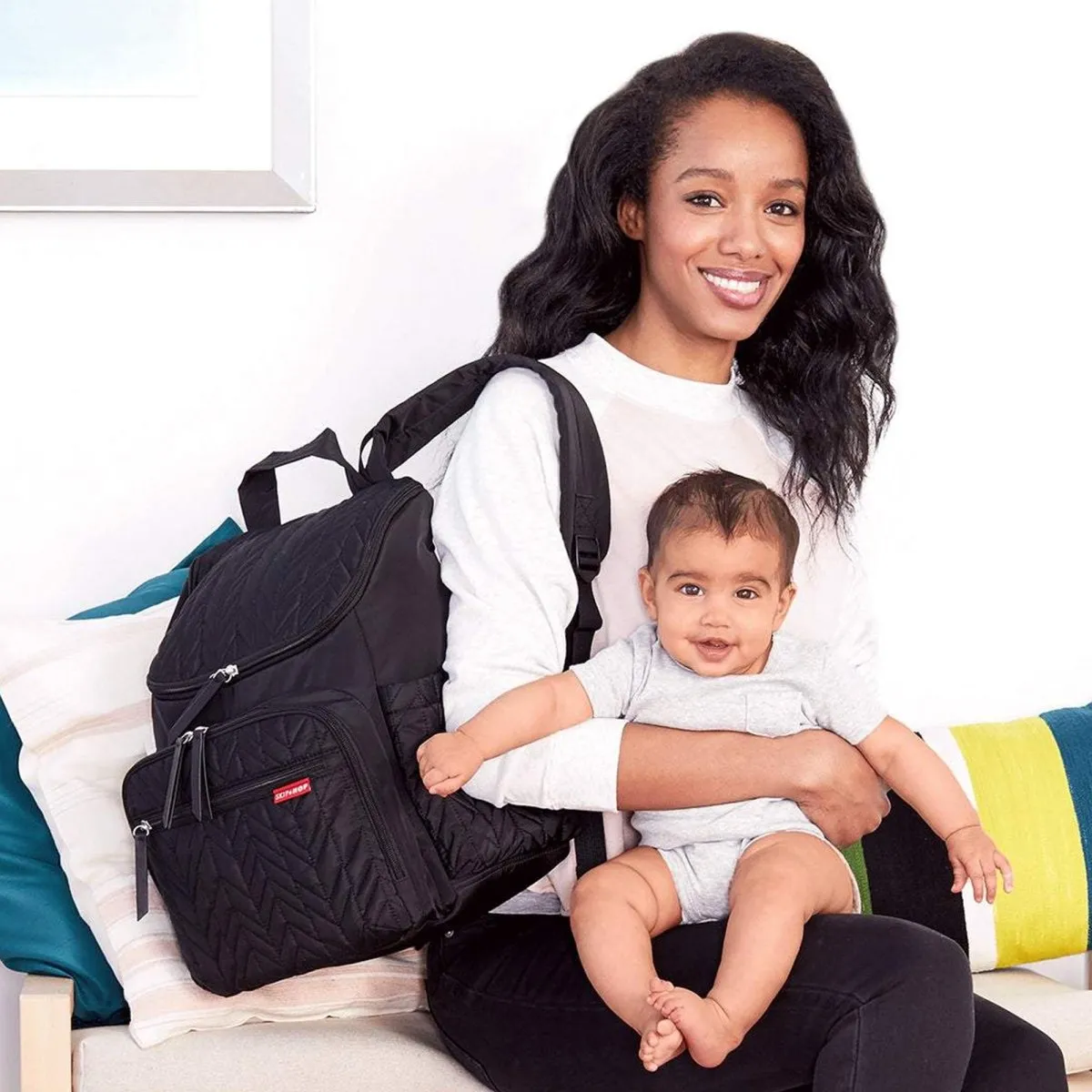 Skip Hop Forma Backpack Diaper Bags- Jet Black