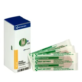 SmartCompliance Refill 1" x 3" Adhesive Plastic Bandages, 25 Per Box