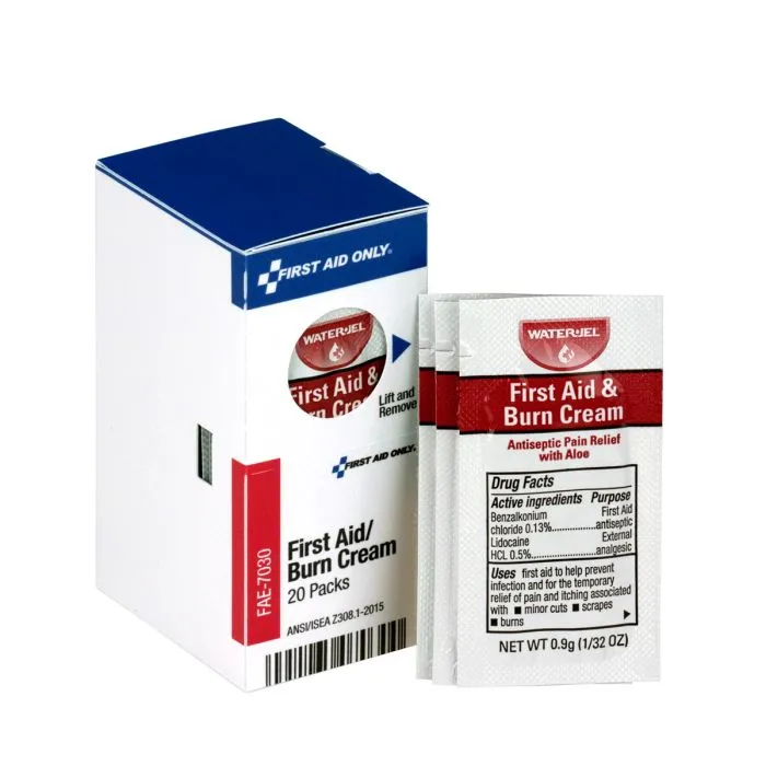 SmartCompliance Refill First Aid Burn Cream, 20 Per Box