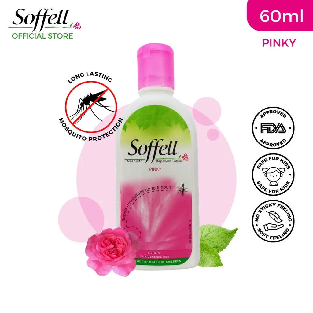 Soffell Mosquito Repellent Lotion Pinky - 60ml