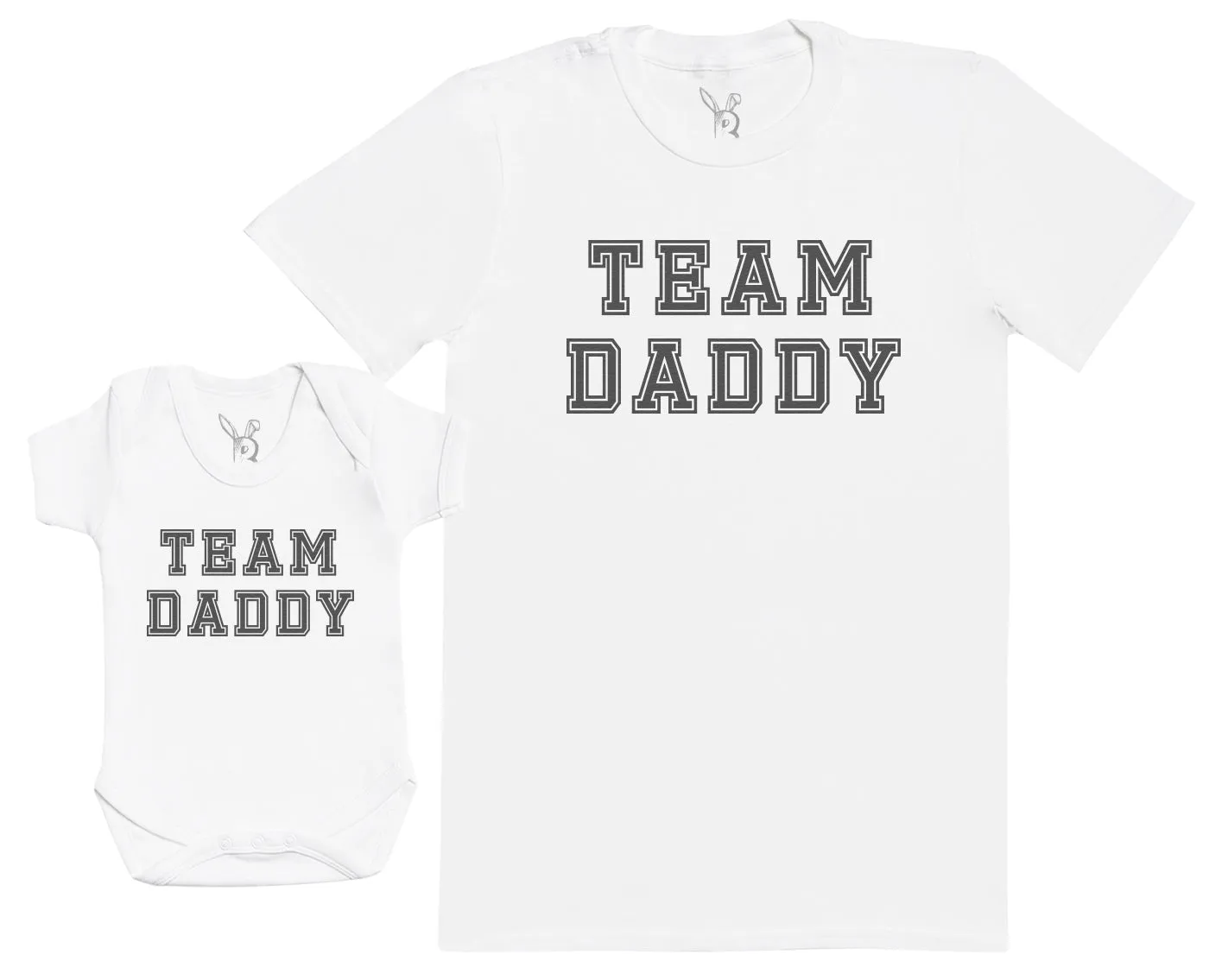 Team Daddy - Matching Set - Baby Bodysuit & Dad T-Shirt - (Sold Separately)