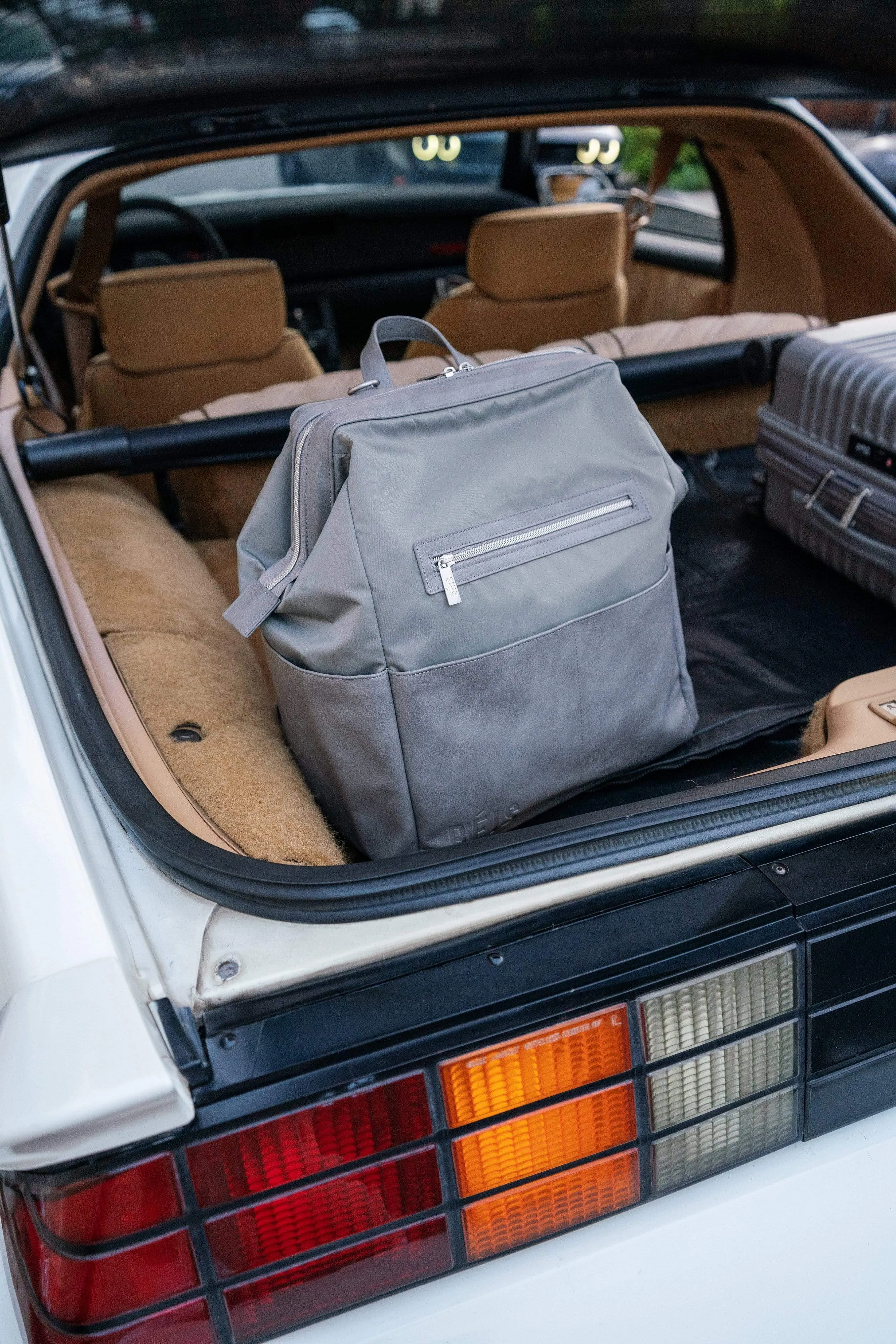 The Backpack Diaper Bag in Grey