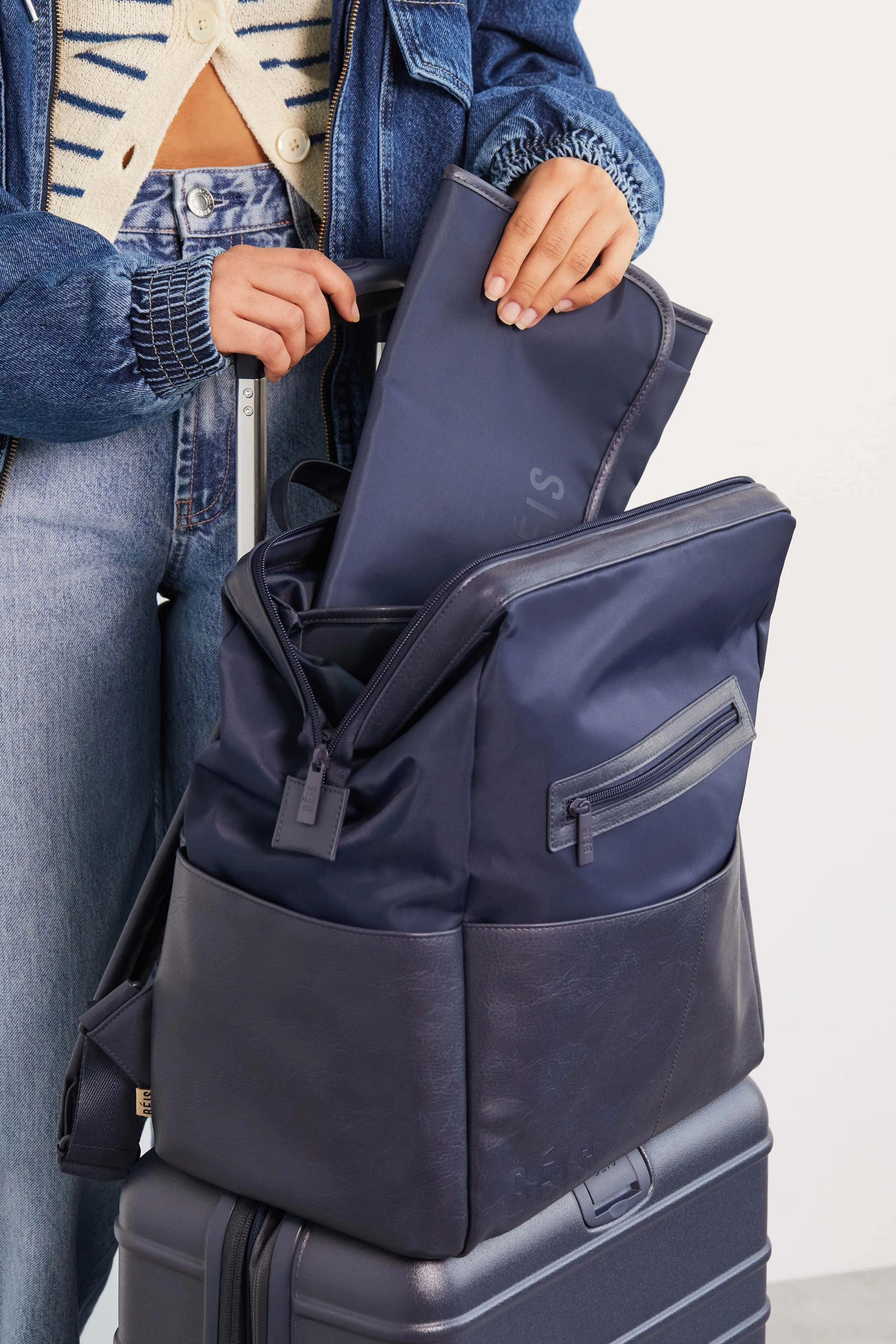 The Backpack Diaper Bag in Navy