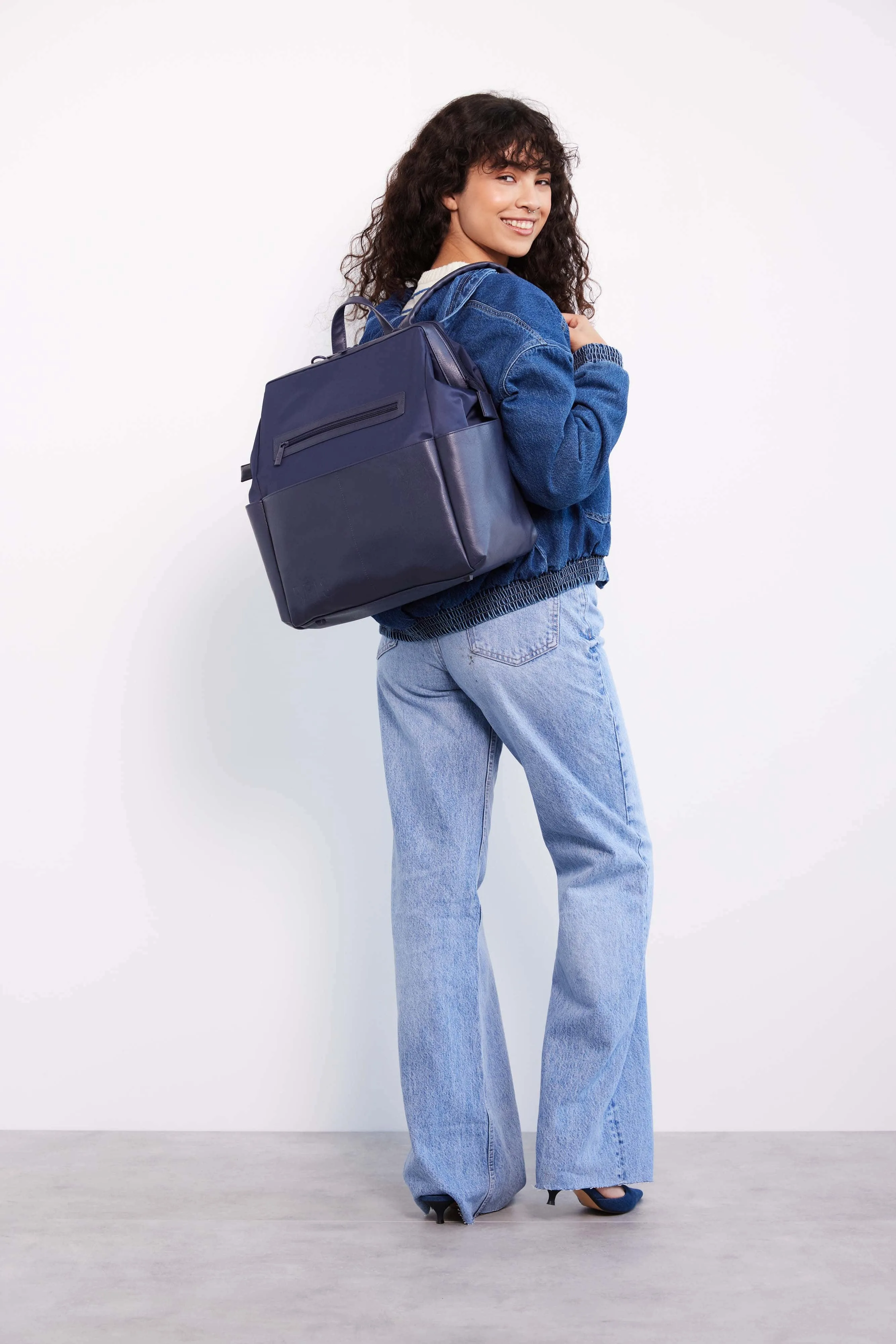 The Backpack Diaper Bag in Navy