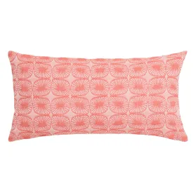 The Coral Water Lily Throw Pillow