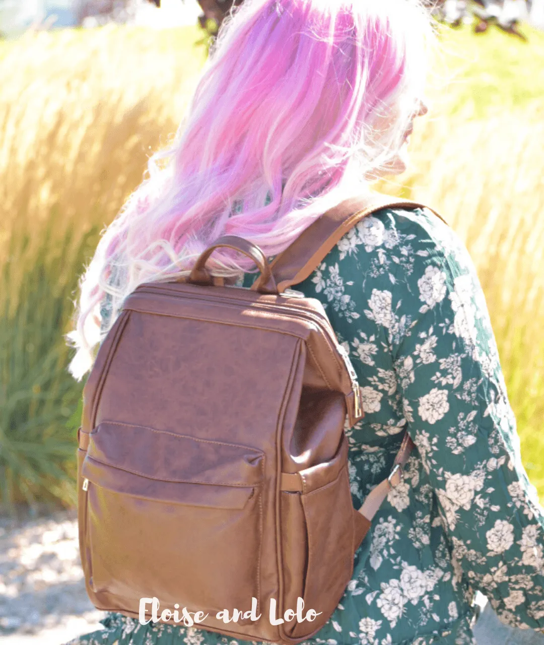 The Harlow Diaper Bag Backpack - Vegan Leather