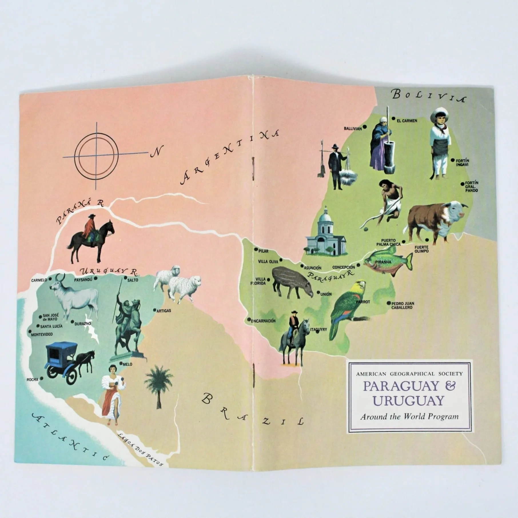 Travel Book, Geographical Society Around the World, Paraguay & Uruguay, 1967