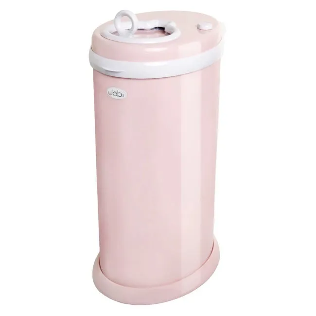 Ubbi Eco-Friendly Stainless Diaper Pail - Blush Pink