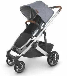 UPPAbaby Cruz V2 Stroller - Gregory (Blue Mélange/Silver/Saddle Leather)