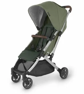 UPPAbaby Minu V2 Compact Stroller - Emelia (Sage Melange / Silver / Chestnut Leather)