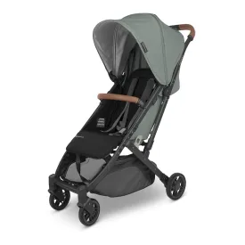 UPPAbaby MINU V2 Compact Stroller - Gwen (Green Melange / Carbon / Saddle Leather)