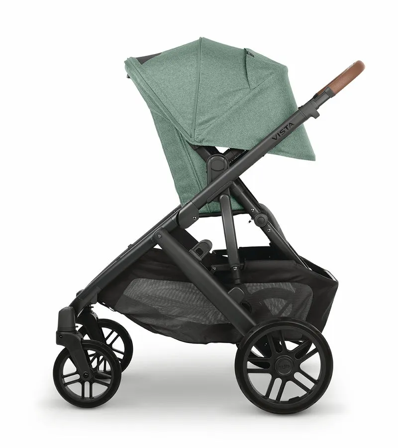 UPPAbaby Vista V2 Stroller - Gwen (Green Melange / Carbon / Saddle Leather)