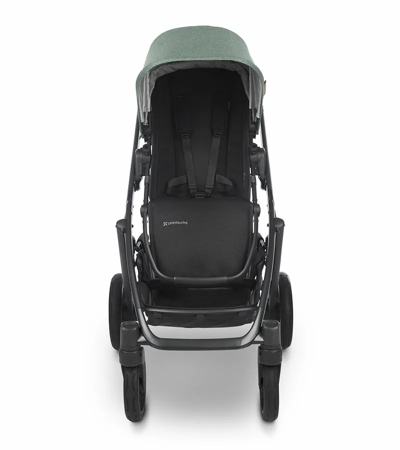 UPPAbaby Vista V2 Stroller - Gwen (Green Melange / Carbon / Saddle Leather)