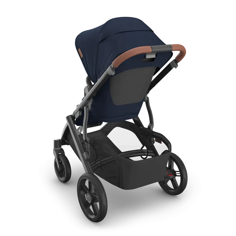 UPPAbaby Vista V3 Stroller & Bassinet Bundle - Noa (Navy / Carbon Frame / Saddle Leather)