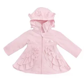 Wee Me Baby Girls Pink Frilly Summer Jacket