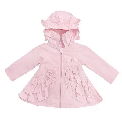 Wee Me Baby Girls Pink Frilly Summer Jacket