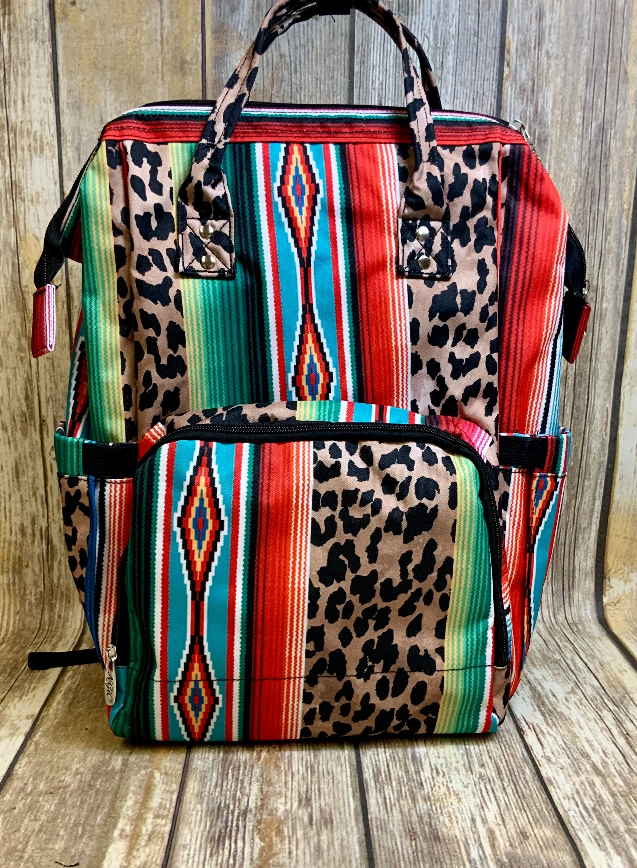 Wild Serape Diaper Bag BackPack High Quality Canvas NGIL Brand)