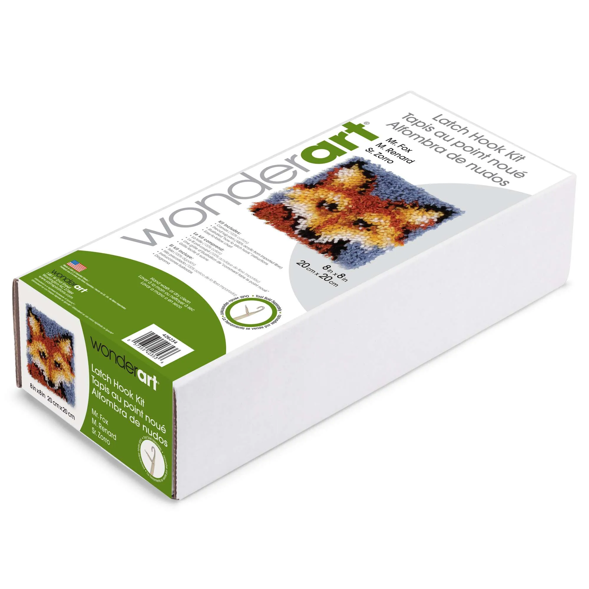 WonderArt Mr Fox Kit 8" x 8", Discontinued items