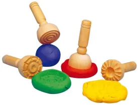 Wooden Dough Stampers Set of 4